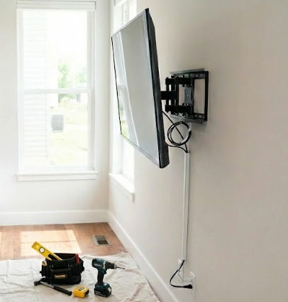 Suporte de TV instalado